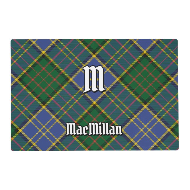 Clan MacMillan Hunting Tartan Placemat (Front)
