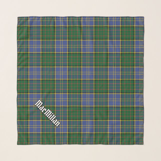 Clan MacMillan Hunting Tartan Scarf (Front (Horizontal))