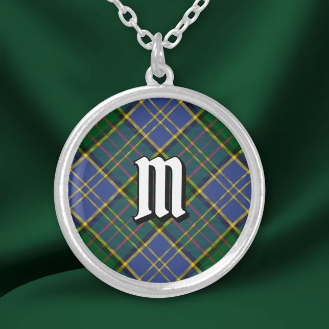 Clan MacMillan Hunting Tartan Silver Plated Necklace (Creator Uploaded)