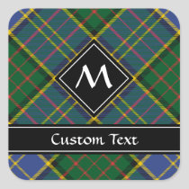Clan MacMillan Hunting Tartan Square Sticker