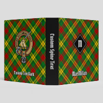 Clan MacMillan Tartan 3 Ring Binder