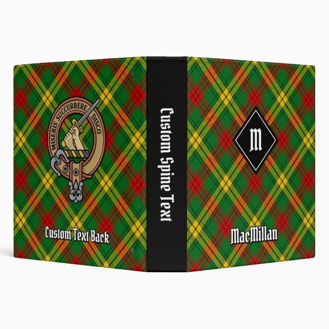 Clan MacMillan Tartan 3 Ring Binder (Background)