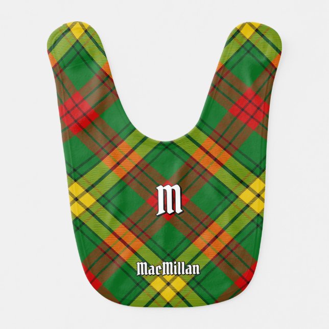 Clan MacMillan Tartan Baby Bib (Front)