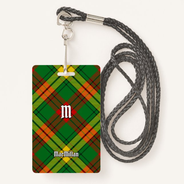 Clan MacMillan Tartan Badge (Front with Lanyard)