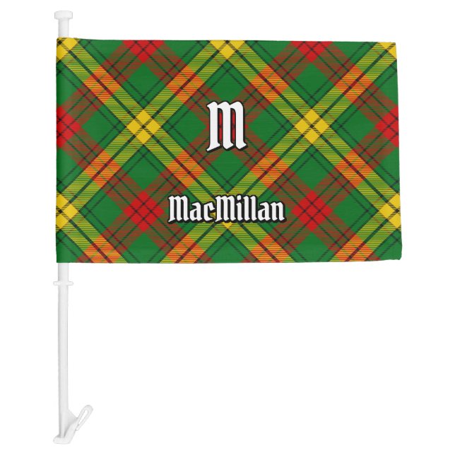 Clan MacMillan Tartan Car Flag (Front)