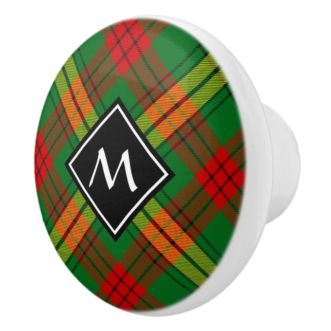 Clan MacMillan Tartan Ceramic Knob (Right)