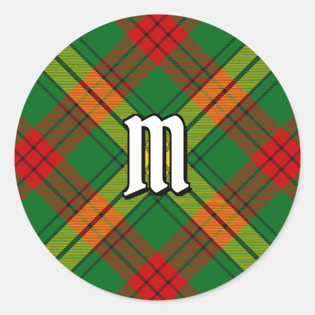 Clan MacMillan Tartan Classic Round Sticker (Front)