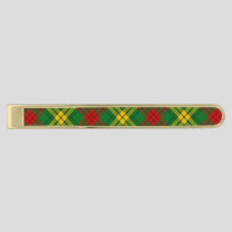 Clan MacMillan Tartan Gold Finish Tie Bar