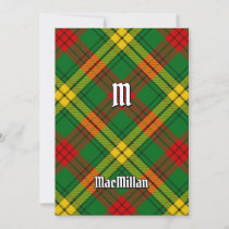 Clan MacMillan Tartan Invitation