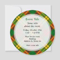 Clan MacMillan Tartan Invitation