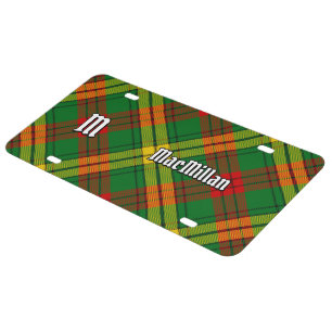 Clan MacMillan Tartan License Plate