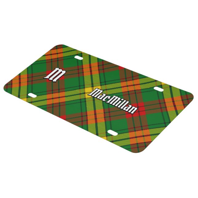 Clan MacMillan Tartan License Plate (Side)