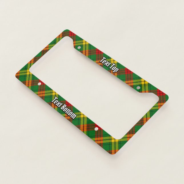 Clan MacMillan Tartan License Plate Frame (3/4)