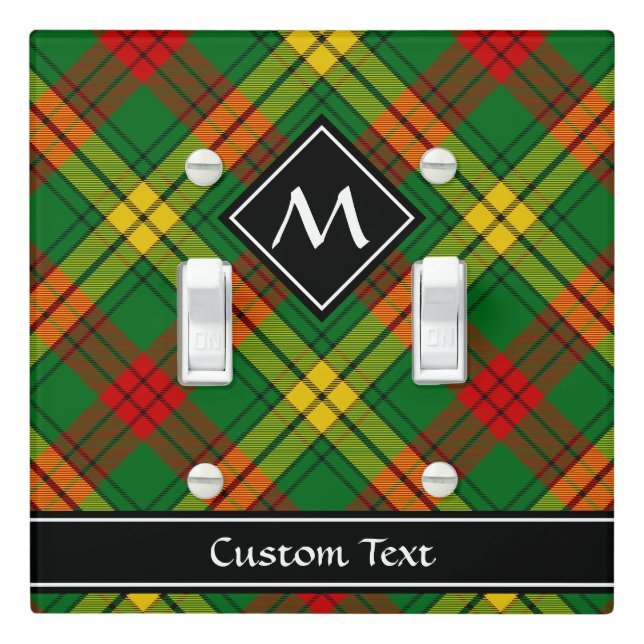Clan MacMillan Tartan Light Switch Cover (In Situ)