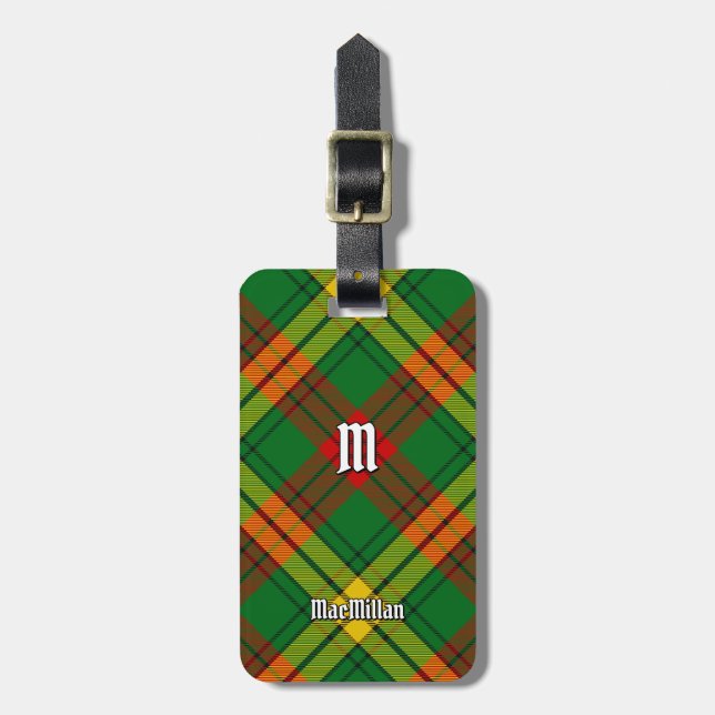 Clan MacMillan Tartan Luggage Tag (Front Vertical)