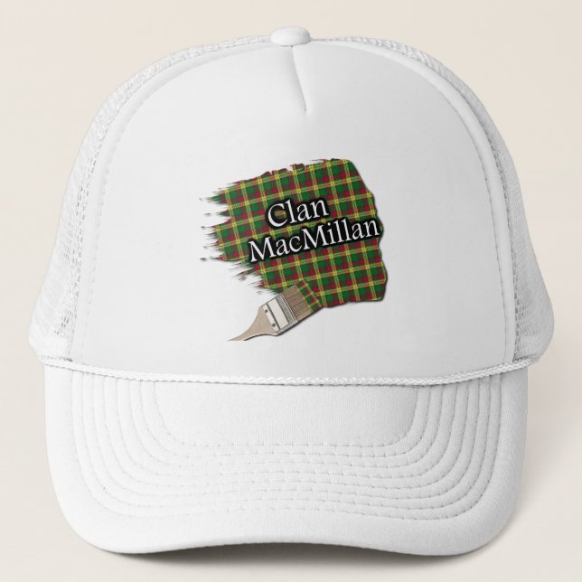 Clan MacMillan Tartan Paint Brush Cap (Front)