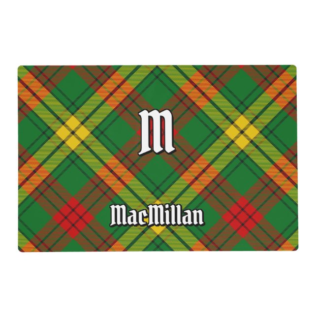 Clan MacMillan Tartan Placemat (Front)