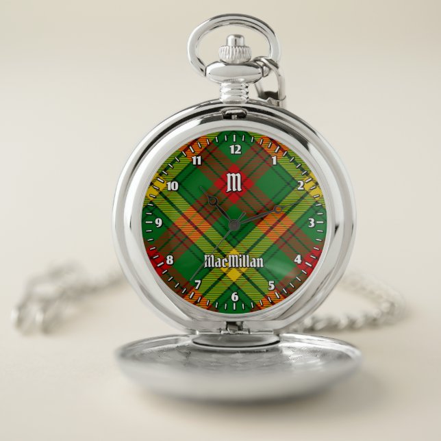 Clan MacMillan Tartan Pocket Watch (Inside)