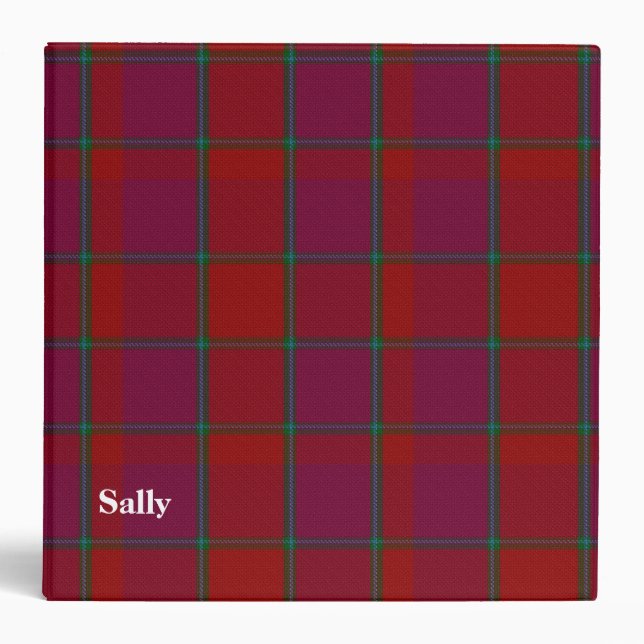 Clan MacNab Custom Tartan Plaid Binder (Front)