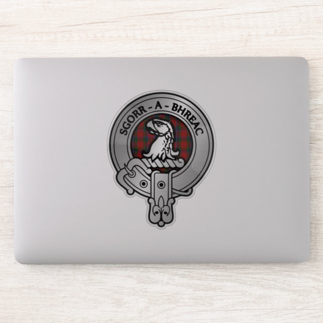 Clan MacNeacail (MacNicol/Nicolson) Crest & Tartan Sticker (Computer)