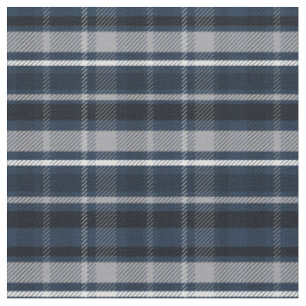 Clan Macneil Blue Scottish Tartan checks pattern Fabric