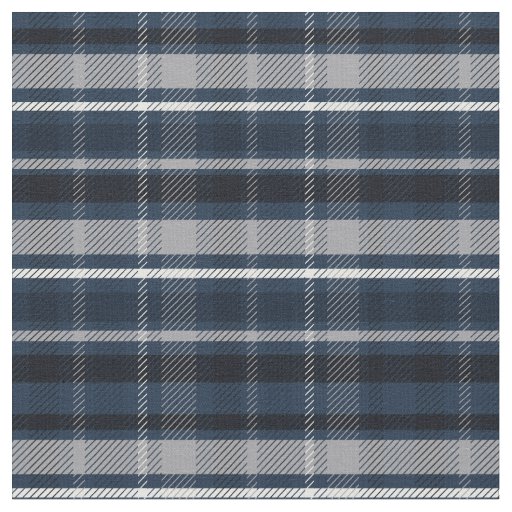 Clan Macneil Blue Scottish Tartan checks pattern Fabric