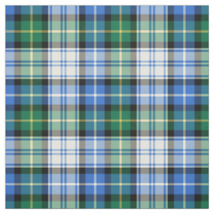 Clan MacNeil Dress Tartan Blue and Green Plaid Fabric