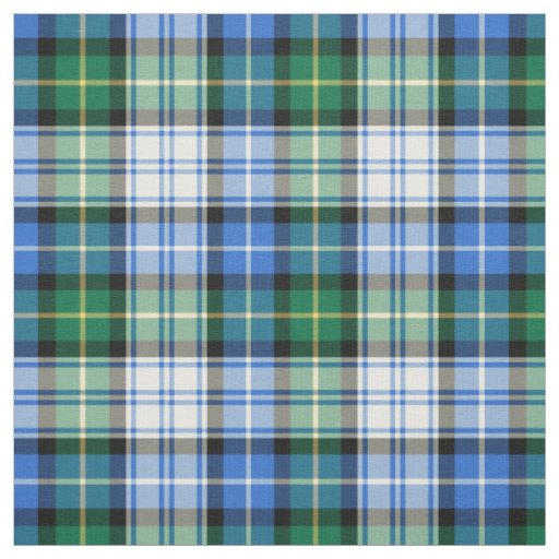 Clan MacNeil Dress Tartan Blue and Green Plaid Fabric