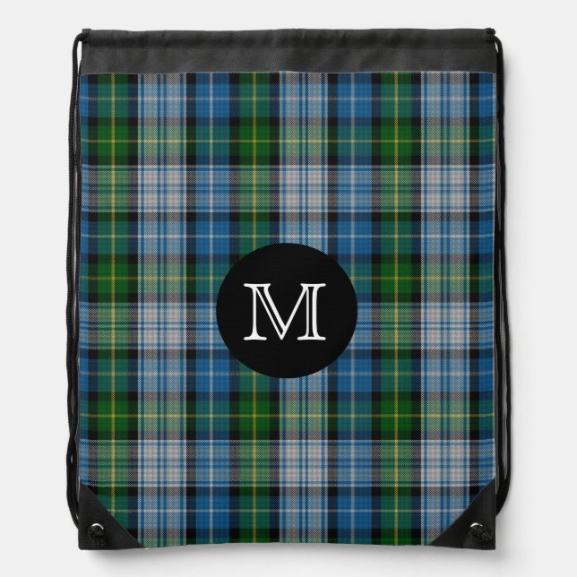 Clan MacNeil Tartan Plaid Monogram Backpack (Front)