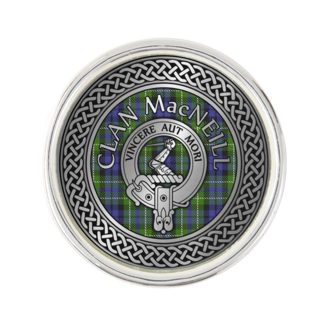 Clan MacNeill of Gigha Tartan Lapel Pin (Front)