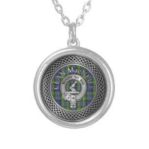 Clan MacNeill of Gigha Tartan Silver Plated Necklace