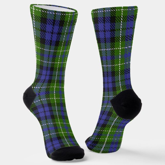 Clan MacNeill Tartan  Socks (Angled)