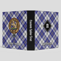 Clan MacPherson Blue Dress Tartan 3 Ring Binder