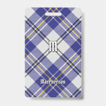Clan MacPherson Blue Dress Tartan Badge
