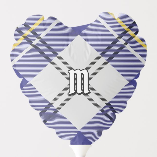 Clan MacPherson Blue Dress Tartan Balloon (Front)