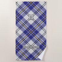 Clan MacPherson Blue Dress Tartan Beach Towel