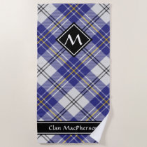 Clan MacPherson Blue Dress Tartan Beach Towel