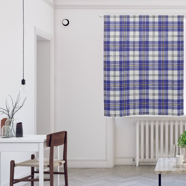 Clan MacPherson Blue Dress Tartan Blackout Curtains (Living Room)