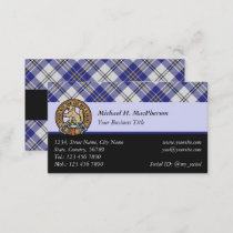 Clan MacPherson Blue Dress Tartan Business Card