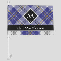 Clan MacPherson Blue Dress Tartan Car Flag