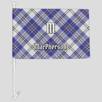 Clan MacPherson Blue Dress Tartan Car Flag