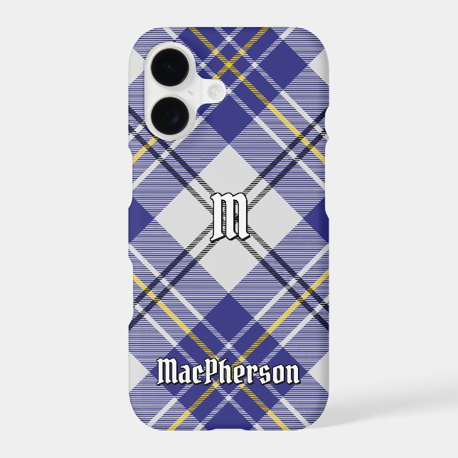 Clan MacPherson Blue Dress Tartan Case-Mate iPhone Case (Back)