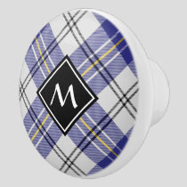 Clan MacPherson Blue Dress Tartan Ceramic Knob