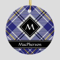 Clan MacPherson Blue Dress Tartan Ceramic Ornament