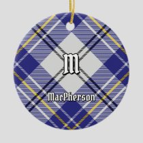Clan MacPherson Blue Dress Tartan Ceramic Ornament