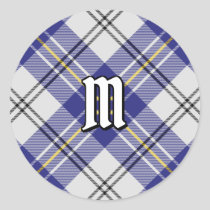 Clan MacPherson Blue Dress Tartan Classic Round Sticker