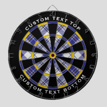 Clan MacPherson Blue Dress Tartan Dart Board