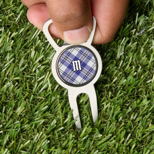 Clan MacPherson Blue Dress Tartan Divot Tool (Insitu 1)