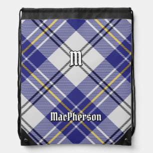 Clan MacPherson Blue Dress Tartan Drawstring Bag