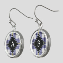 Clan MacPherson Blue Dress Tartan Earrings